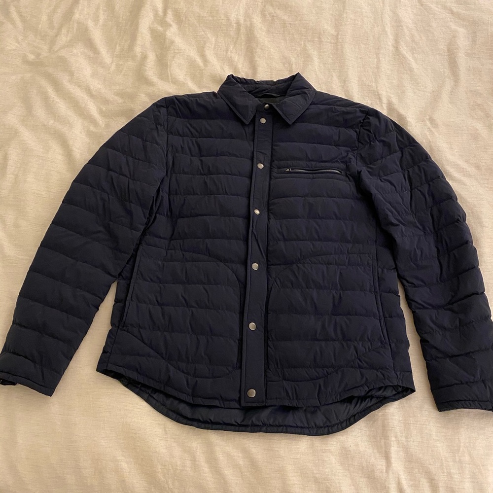 Vince Quilted Down Shirt Jacket